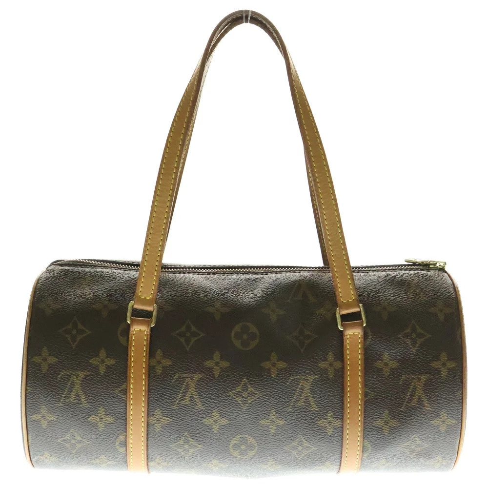 Louis Vuitton Monogram Brown Handbag Papillon Leather